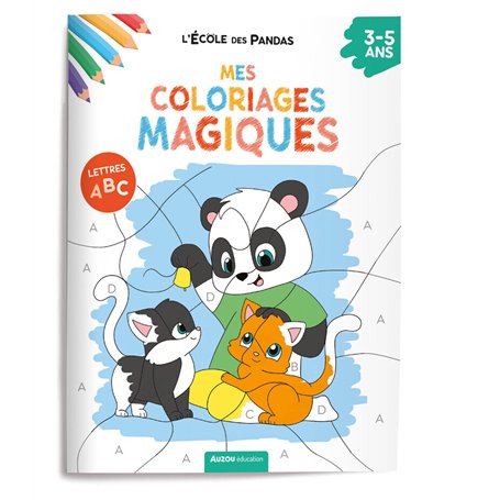L'ECOLE DES PANDAS - MES COLORIAGES MAGIQUES - LES LETTRES