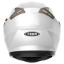 Casque Moto Modulable Homme ECE Homologué-YEMA YM-925 Casque Scooter Femme Adulte Double Visière-Blanc-XL