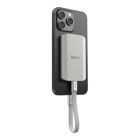 Lexar ES5 Portable Disque SSD 1To, USB 3.2 Gen2x2 avec jusqu'à 2000 Mo/s en Lecture et écriture, Protection IP65, Magsafe Phone 