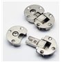 Lot de 2 charnières pliables réglables et cachées à 90 degrés pour meubles - Charnière de table spéciale autoportante - Charnièr