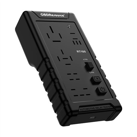 OBDResource Testeur De Relais De Voiture Sans Fil 12 V/24 V 4 Broches / 5 Broches - Outil de Diagnostic Pour 10 Relais Dans 5 Po