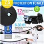 DEASANA® Kit Protège-Angles en Caoutchouc Noir – 7Mètres de Protection y Compris Un Rouleaux et 12 Protèges-Coins + Adhésif 12Mè