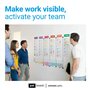 PATboard Kanban Board et Scrum Board - Set Complet avec 137 Outils Agiles pour Tableau Blanc Magnétique - Tableau Agile, Scrum K