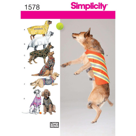 Simplicity Patron de Couture 1578 : vêtements pour Grand Chien