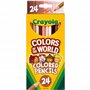 Crayola® Color Of The World Lot de 24 crayons de couleur 3 mm Couleurs assorties