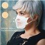 TubeRoo FFP2 Lot de 5 masques turquoise en forme de poisson - Fabriqué en Allemagne - Certifié CE - Boucles d'oreilles souples -