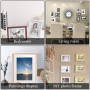 TTQiAnJ 30 Pièces Passepartout Carton,15x20/13x18/10x15cm Blanc Passe-Partout,3 Tailles de Passe Partout Dessin Cadre pour L'enc