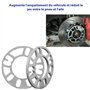 CLKE 4 pcs Elargisseur de Voie,Entretoises de Roue Universelles 4x108,pour Élargisseurs de Roues en Alliage d'Aluminium pour Amé
