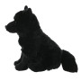 Wild Republic Cuddlekins Loup Noir, Animal en Peluche, 30 cm, Cadeau pour Bébés, Peluche Écologique, Rembourrage Fabriqué à Part
