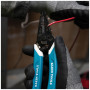 KLEIN TOOLS - Pince à dénuder et coupe-fil Kurve, pour fil 8-18 AWG solide et 10-20 AWG fil toronné Klein Tools K11095 bleu/blan