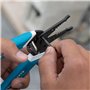 KLEIN TOOLS - Pince à dénuder et coupe-fil Kurve, pour fil 8-18 AWG solide et 10-20 AWG fil toronné Klein Tools K11095 bleu/blan