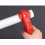 RIDGID 41608 PTEC 3000 Coupe-tube en plastique polyvalent à paroi mince en PE, PP, PVC pour cordier de 1-1/4 po et 1-1/2 po, cou
