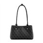 GUESS Meridian Shoulder Satchel Bag Coal Logo