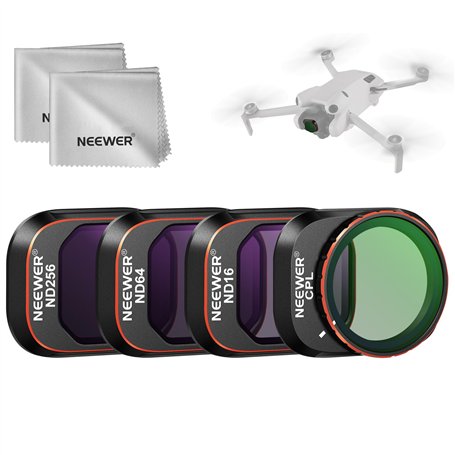 NEEWER Kit de 4 Filtres ND CPL Compatible avec DJI Mini 4 Pro