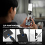 NEEWER Basics Lampe LED à Clip pour Selfie Compatible avec iPhone, Rechargeable 2000 mAh, Support de téléphone et Chiffon de Net
