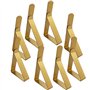 IME Lot de 8 pinces à nappe réglables en acier inoxydable pour fixer la nappe à la maison