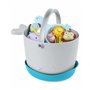 Skip Hop Moby - Seau de Rangement pour Jouets de Bain pour Bébé 9 Mois et Plus - Forme de Baleine - Organisation Astucieuse pour