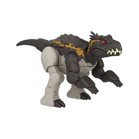 Mattel Jurassic World Figurine Transformable Massive Stretch 2 En 1 Giganotosaurus Et Nasutoceratops