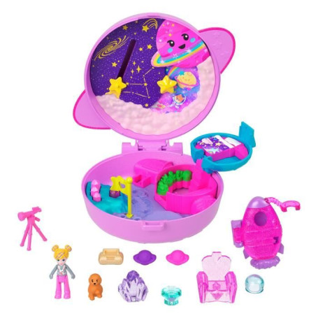 Polly Pocket - Coffret Exploration spatiale - Jouet de voyage - Polly Pocket - JCB18