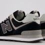 New Balance Homme Nb 574 Sneakers, Noir Black Evb, 37.5 EU