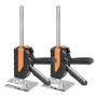 VEVOR Cric à Bras 2PCs, Lève Meubles Portes Plaques avec Capacité 200 kg, Outil de Levage Manuel jusqu'à 19,5 cm, avec Niveau Ma