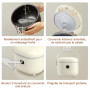 Bear Cuiseur à riz 3,5 tasses (non cuit) avec cuiseur vapeur, Multifonctionnel 350W Electric Mini Rice Cooker，6 fonctions de cui