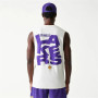 t-shirt de basket New Era LA Lakers Blanc