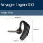 POLY Voyager Legend 50-M Casque UC avec Quatre Microphones, Annulation du Bruit, Technologie Noise Block, étui de Charge Portabl