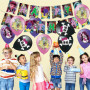 KJoet 44 pcs Mon-ste Décorations de Fête,Party Supplies Banner Ballon Anniversaire Topper de Gâteau Kids Party Decorations