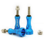 Smatree 3 pcs Long Complet Aluminium Vis pour GoPro Hero 12/11/10/9/8/7/6/5/4/3+/3/2/1 - Bleu