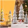HEKOABAG 3 Pièces Mini Sapin de Noel, Sapin de Noël Miniature, Petit Sapin de Noel Deco Table, Arbre de Noël Artificiel, Mini Sa