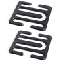 WFRPABY Clip Verrouillage Voiture Métal 2 Pièces Ajusteur Ceinture Sécurité Métal Verrou Maintien Ceinture Sécurité Noir Positio
