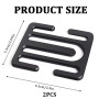 WFRPABY Clip Verrouillage Voiture Métal 2 Pièces Ajusteur Ceinture Sécurité Métal Verrou Maintien Ceinture Sécurité Noir Positio