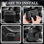 Poubelle Voiture Avec Couvercle Mini Poubelle Voiture Interieur Monté sur Voiture Accessoires de Voiture Adaptés au Nettoyage In
