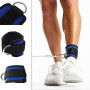 Anneau D Réglable Fitness Sangle de Poignet Cheville avec Pignets Durables pou