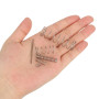 sourcing map Ressort de Compression 0.8mmx14mmx45mm 304 Acier Inoxydable Argenté 10pcs