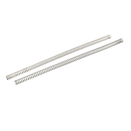 sourcing map Ressort de Compression 1mmx10mmx305mm 304 Acier Inoxydable Argenté 2pcs