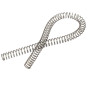 sourcing map Ressort de Compression 1mmx10mmx305mm 304 Acier Inoxydable Argenté 2pcs