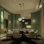 Suspension en verre vert clair abat-jour moderne éclairage de plafond verre Art déco lampe salon salle à manger chambre salon cu
