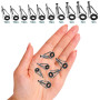 WMYCONGCONG Lot de 80 Kit de réparation d'embouts de Canne à pêche, kit de Remplacement d'embouts de Canne à pêche, Anneaux en c