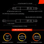 Frankberg 2x Ressorts à Gaz pour Hayon Compatibles avec M-Klasse W164 280 300 320 350 420 450 500 63 AMG SUV 2005-2011 Remplacer