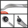 Frankberg Bras de suspension Suspension de roue Bras Avant Droite en Bas Compatible avec S-Klasse W220 S280-S600 1998-2005 S-Kla