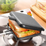 TAMUME Grille-Pain à Induction Fer à Tarte Antiadhésif avec Poignée Robuste, Machine à Sandwich Toastie Adaptée à Toutes les Pla