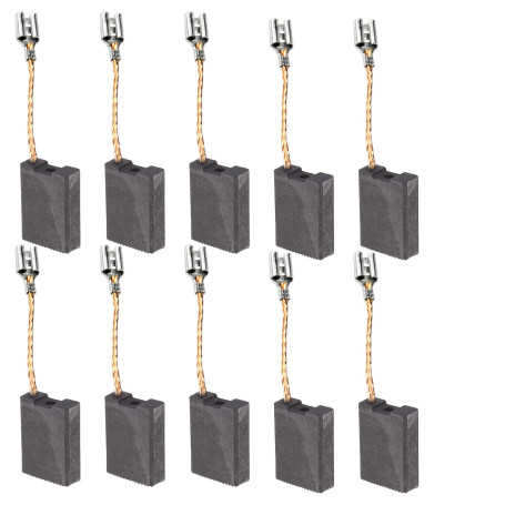 WANGCL Lot de 10 burch en carbone pour meuleuse d'angle électrique Bosch 180#20-180 - 6 x 16 x 22 mm