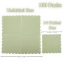 CEILIWEN Lot de 100 serviettes en papier de qualité supérieure - Vert sauge - 33 x 33 cm - Élégantes et de couleur unie - Parfai