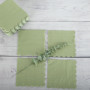 CEILIWEN Lot de 100 serviettes en papier de qualité supérieure - Vert sauge - 33 x 33 cm - Élégantes et de couleur unie - Parfai