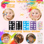 DONGQI Peinture Corporelle pour Le Visage, Palette de Maquillage pour Enfants, 20 Couleurs Palette de Tatouage de Peinture à I'h