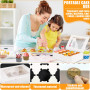 POWZOO Lot de 16 Boîtes à Cupcakes,Boîte à Muffins à Cupcakes,pour Cadeaux et Gâteaux Maison avec Fenêtre Transparente et Autoco