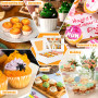 POWZOO Lot de 16 Boîtes à Cupcakes,Boîte à Muffins à Cupcakes,pour Cadeaux et Gâteaux Maison avec Fenêtre Transparente et Autoco