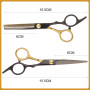 Lot de 16 paires de ciseaux de coiffeur de 17 cm - Ciseaux tranchants avec rasoir, cape de coiffeur, ciseaux à effiler - Pour fe